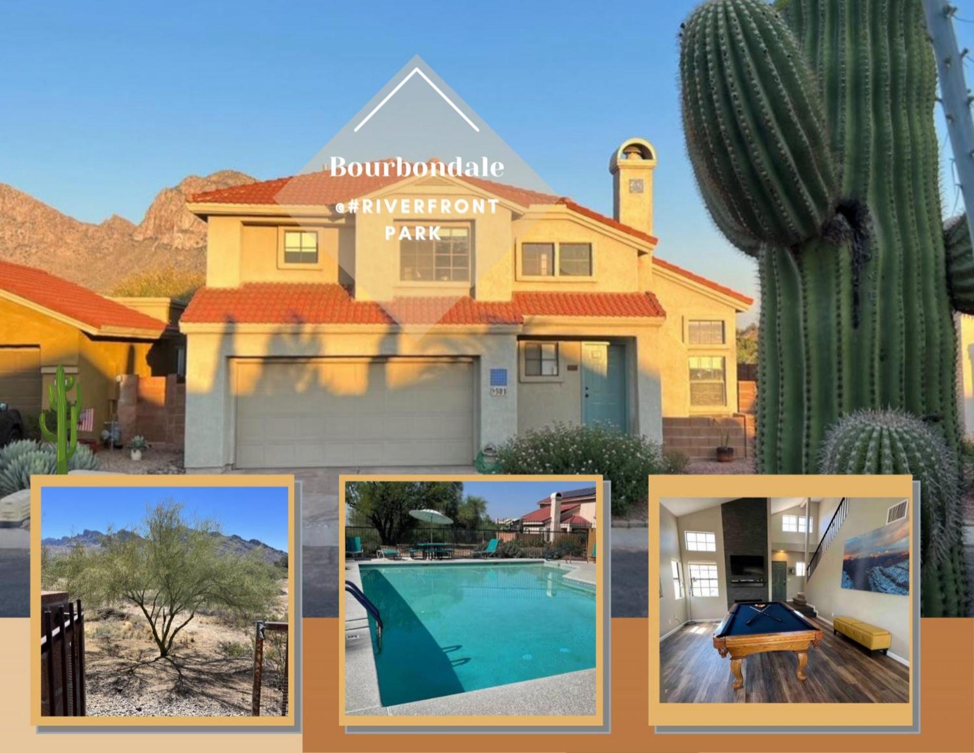 Private Home - Billiards, Mountain Views, Private Desert Access, Hoa Pool & Spa, Bbq, At Lambert Park - Bourbondale Тусон Экстерьер фото